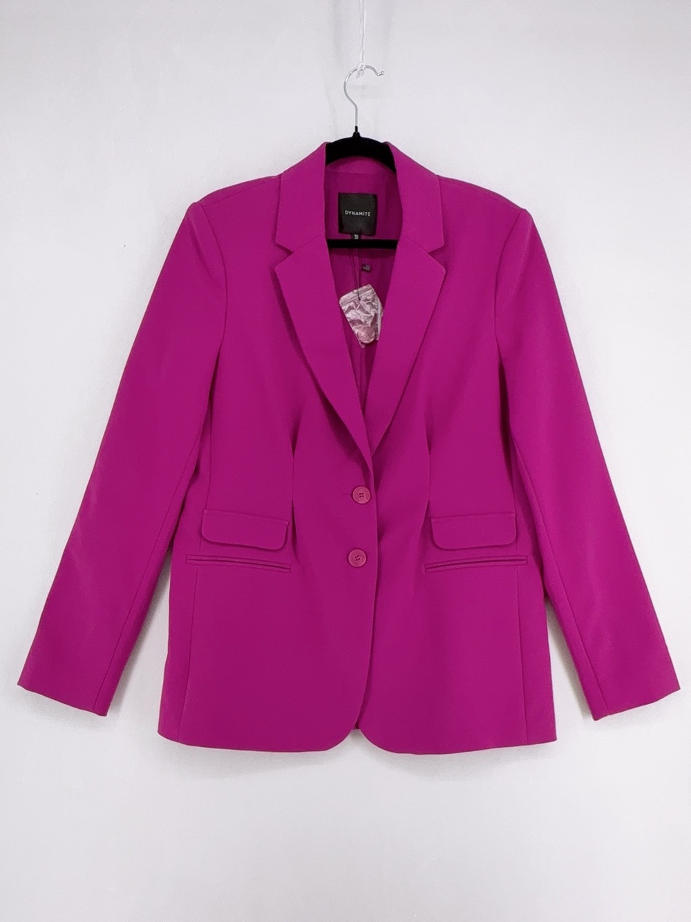 Dynamite Hot Pink Tailored Lorelei Blazer Size L